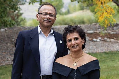 Sanjai Bhagat ’80S (MBA), P’18, P’22 Leena Bhagat P’18, P’22. Link to their story. 