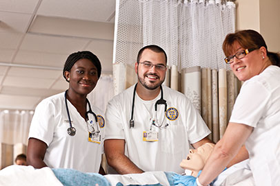 Medical students. Links to Ways to give. 