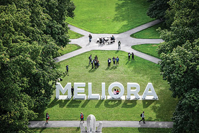 Students on campus. Links to Gifts by beneficiary designation.