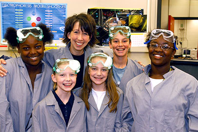 Students visiting a hospital. Links to Gifts of retirement plans. 